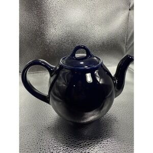 Cobalt Blue Hall Collectible‎ Teapot Tea Container.